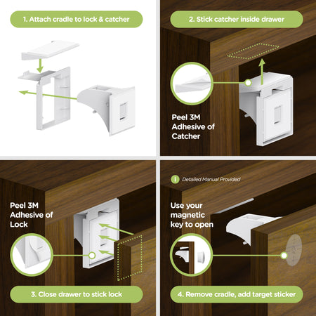 Adhesive Magnetic Lock System Installation Guide